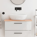 Vidaxl Washbasin Tabella 80x40x2 Trattato in legno massiccio chiaro marrone