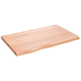 Vidaxx Waschtischplatte 80x50x (2-4) cm behandeltes Massivholz hellbraun