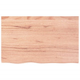 Vidaxx Waschtischplatte 80x50x (2-6) cm behandeltes Massivholz hellbraun
