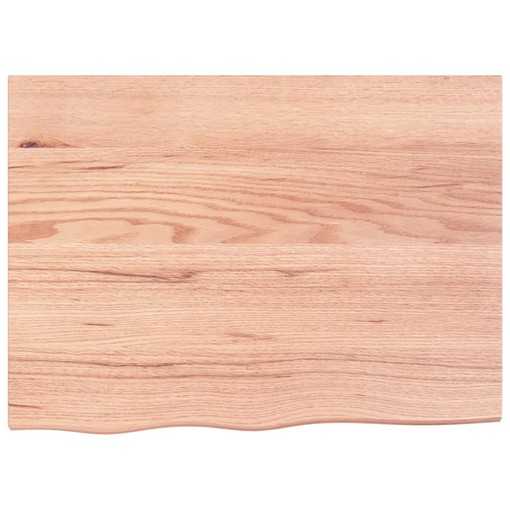 Vidaxx-Waschtischplatte 80x60x2, behandeltes Massivholz hellbraun
