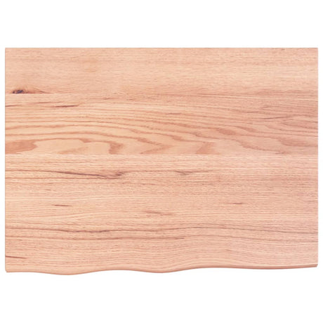 Vidaxx Waschtischplatte 80x60x (2-4) cm behandeltes Massivholz hellbraun