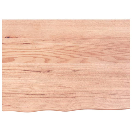 Vidaxx Waschtischplatte 80x60x (2-6) cm, behandeltes Massivholz hellbraun