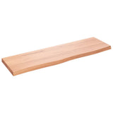 Vidaxx Waschtischplatte 100x30x (2-4) cm behandeltes Massivholz hellbraun