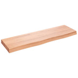Vidaxx Waschtischplatte 100x30x (2-6) cm behandeltes Massivholz hellbraun