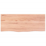 Vidaxx Waschtischplatte 100x40x (2-6) cm behandeltes Massivholz hellbraun