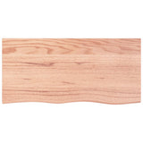 Vidaxx-Waschtischplatte 100x50x2, behandeltes Massivholz hellbraun