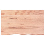 Vidaxx-Waschtischplatte 100x60x2, behandeltes Massivholz hellbraun