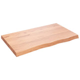 Vidaxx Waschtischplatte 100x60x (2-6) cm behandeltes Massivholz hellbraun