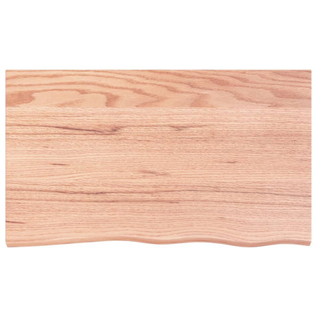 Vidaxx Waschtischplatte 100x60x (2-6) cm behandeltes Massivholz hellbraun