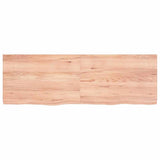 Vidaxx Waschtischplatte 120x40x (2-4) cm, behandeltes Massivholz hellbraun