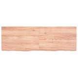 Vidaxx Waschtischplatte 120x40x (2-6) cm, behandeltes Massivholz hellbraun