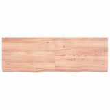 Vidaxx Waschtischplatte 120x40x (2-6) cm, behandeltes Massivholz hellbraun