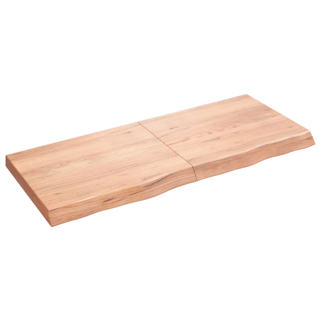 VIDAXL SCHEDA DI BASHBASIN 120X50X (2-6) CM Trattato in legno massiccio chiaro