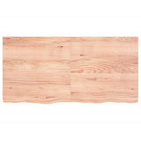 Vidaxl Washbasin Sheet 120x60x (2-4) CM Madera sólida tratada marrón claro