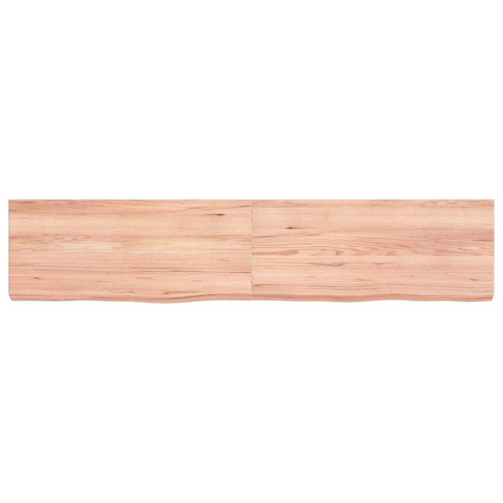 VIDAXL WASHBAIN-Blatt 140x30x (2-6) cm behandeltes massives Holz hellbraun