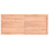 Vidaxx Waschtischplatte 140x60x (2-4) cm behandeltes Massivholz hellbraun