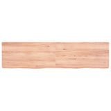 Vidaxx Waschtischplatte 160x40x (2-6) cm, behandeltes Massivholz hellbraun