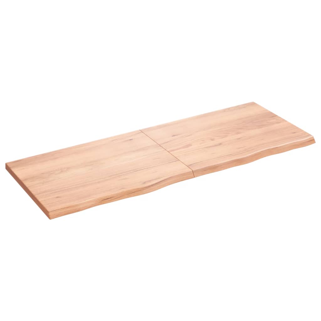 Vidaxl Washbasin Sheet 160x60x (2-4) CM Madera sólida tratada marrón claro