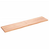 Vidaxx Waschtischplatte 180x40x (2-4) cm, behandeltes Massivholz hellbraun