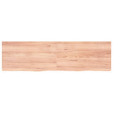 Vidaxx Waschtischplatte 180x50x (2-4) cm, behandeltes Massivholz hellbraun