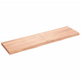 Vidaxx Waschtischplatte 180x50x (2-6) cm, behandeltes Massivholz hellbraun