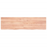 Vidaxx Waschtischplatte 180x50x (2-6) cm, behandeltes Massivholz hellbraun