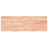 Vidaxx Waschtischplatte 180x60x (2-4) cm, behandeltes Massivholz hellbraun