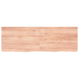 Vidaxx Waschtischplatte 180x60x (2-6) cm, behandeltes Massivholz hellbraun