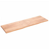 Vidaxx Waschtischplatte 200x60x (2-4) cm, behandeltes Massivholz hellbraun