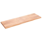 Vidaxl Washbasin Sheet 200x60x (2-6) CM Madera sólida tratada marrón claro