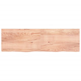 Vidaxx Waschtischplatte 200x60x (2-6) cm behandeltes Massivholz hellbraun