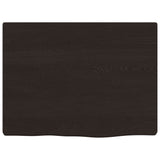 VidaXL Waschtischplatte 40x30x2 cm, behandeltes Massivholz dunkelbraun