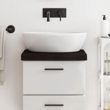 Vidaxx Waschtischplatte 40x30x (2-6) cm behandeltes Massivholz dunkelbraun