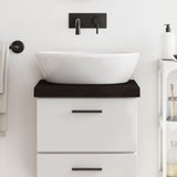 Vidaxl Washbasin Tabella 40x30x (2-6) cm Trattato in legno massiccio marrone scuro