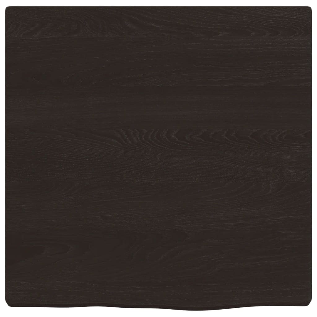 VidaXL Waschtischplatte 40x40x2 cm, behandeltes Massivholz dunkelbraun