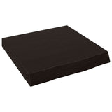 Vidaxx Waschtischplatte 40x40x (2-6) cm behandeltes Massivholz dunkelbraun