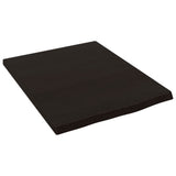 Vidaxx Waschtischplatte 40x50x2 cm, behandeltes Massivholz dunkelbraun