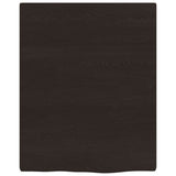 Vidaxx Waschtischplatte 40x50x2 cm, behandeltes Massivholz dunkelbraun