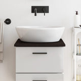 Vidaxl WashBasin Tabela 40x60x2 cm Trdno drva temno rjava