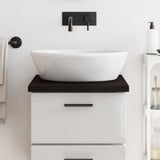 Vidaxx Waschtischplatte 40x60x (2-4) cm behandeltes Massivholz dunkelbraun
