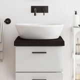 Vidaxl Washbasin Tabel 40x60x (2-6) cm behandlet massivt træ mørkebrun