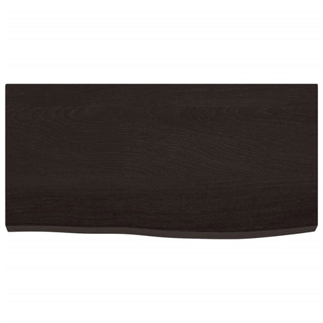 Vidaxx Waschtischplatte 60x30x (2-4) cm behandeltes Massivholz dunkelbraun