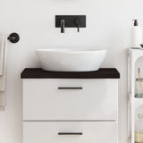 Vidaxl Washbasin Sheet 60x30x (2-4) cm behandlet massivt træ mørkebrun