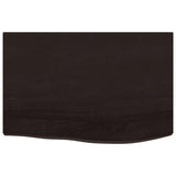 VidaXL Waschtischplatte 60x40x (2-6) cm, behandeltes Massivholz dunkelbraun