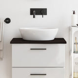 Vidaxl washbasin Blat 60x50x2 cm behandelt staark Holz donkelbrong