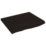 Vidaxx Waschtischplatte 60x60x (2-4) cm behandeltes Massivholz dunkelbraun