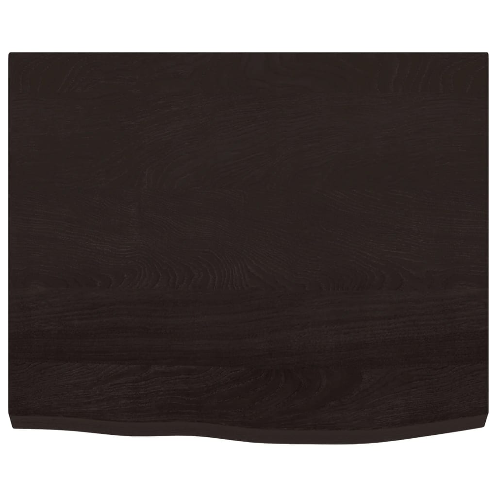 VidaXL Washbasin sheet 60x60x (2-4) cm treated solid wood dark brown