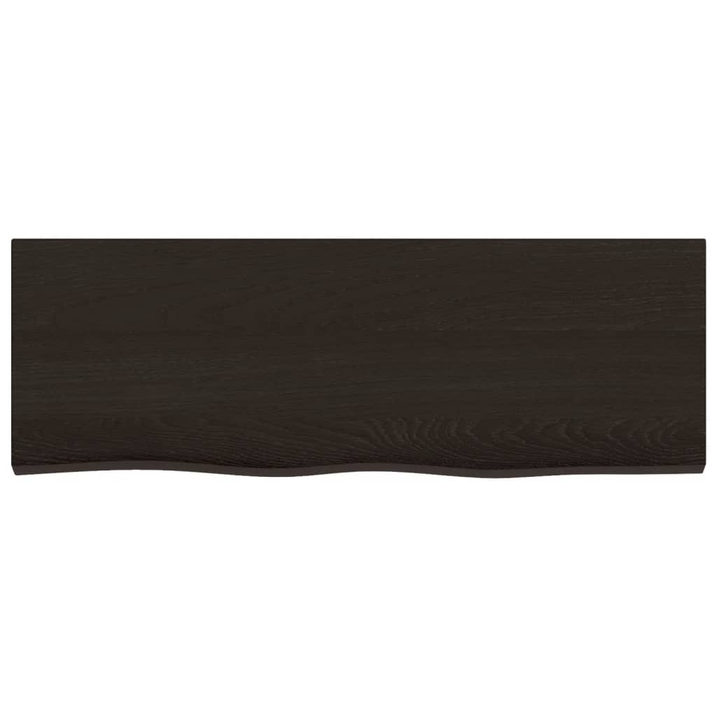 Vidaxx Waschtischplatte 80x30x (2-4) cm behandeltes Massivholz dunkelbraun