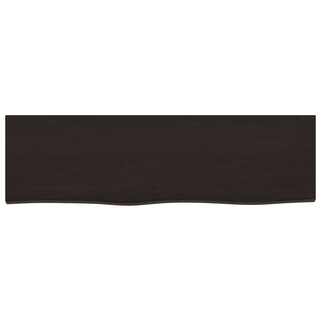Vidaxx Waschtischplatte 100x30x2 cm, behandeltes Massivholz dunkelbraun