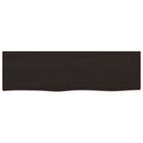 Vidaxx Waschtischplatte 100x30x2 cm, behandeltes Massivholz dunkelbraun